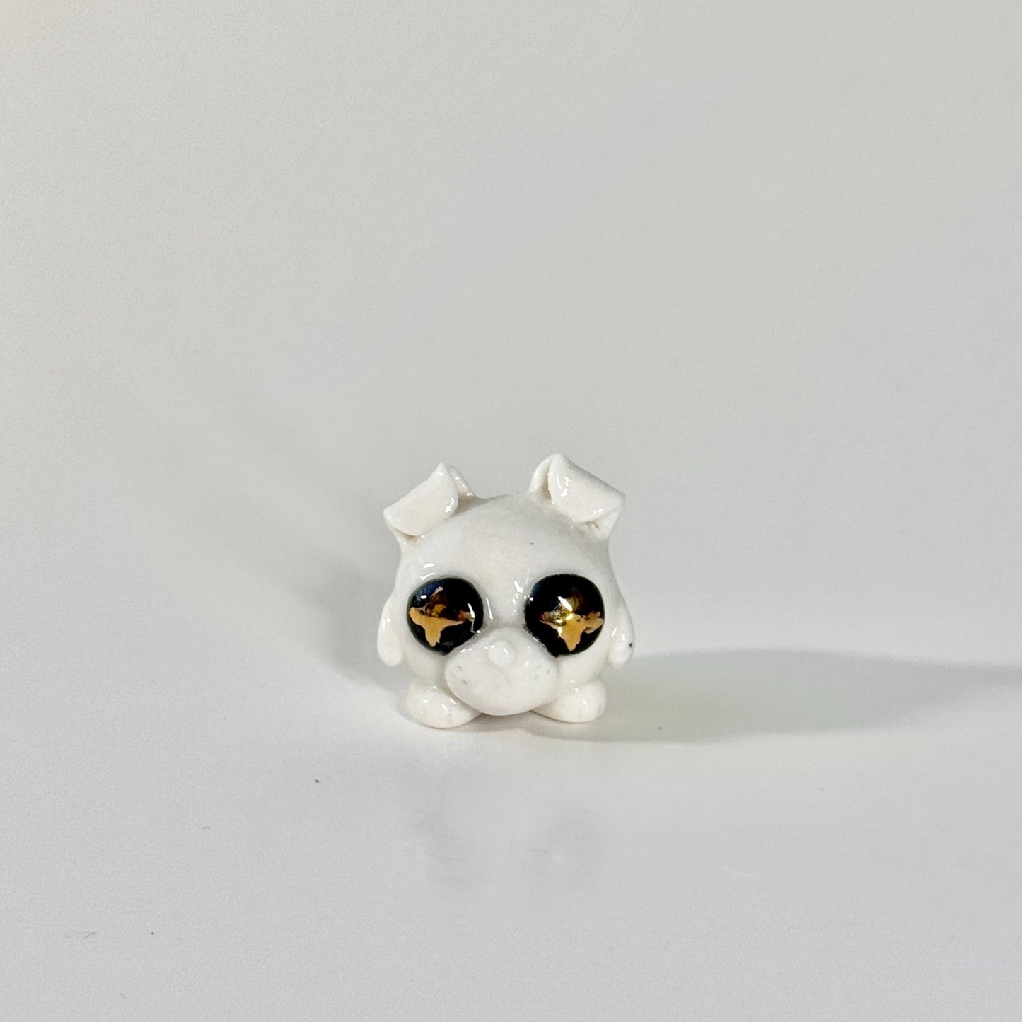 Mini Gold & Porcelain Puppy