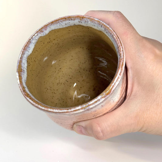 Peaches N Cream Sculptural Ceramic Cup