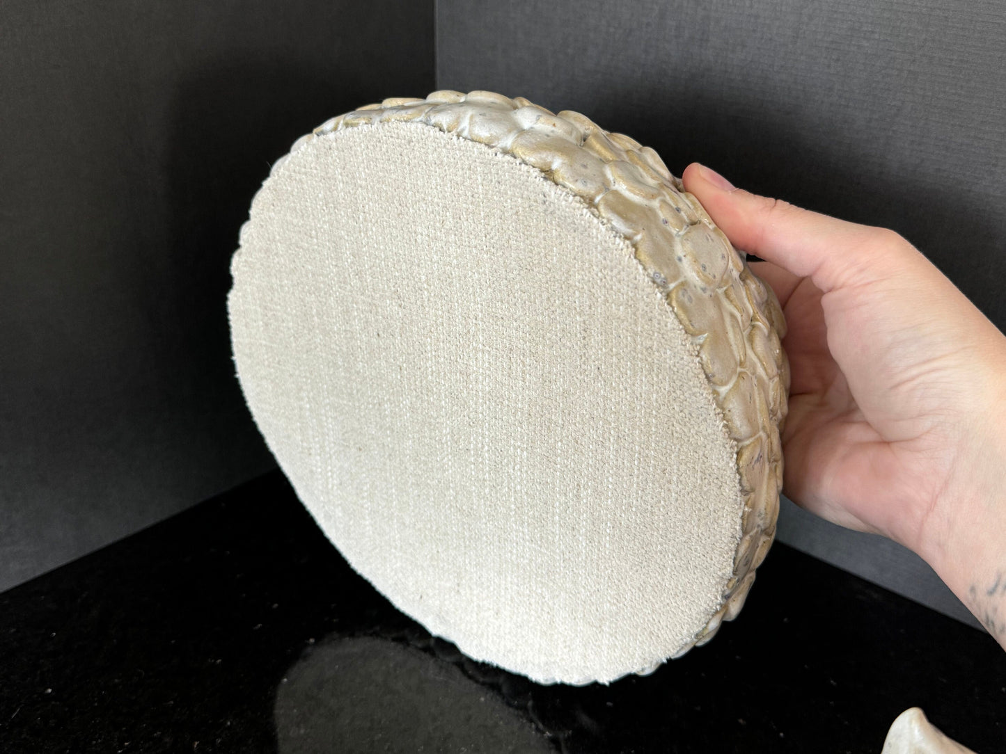 Furry Bunny Ceramic Jar Sculpture