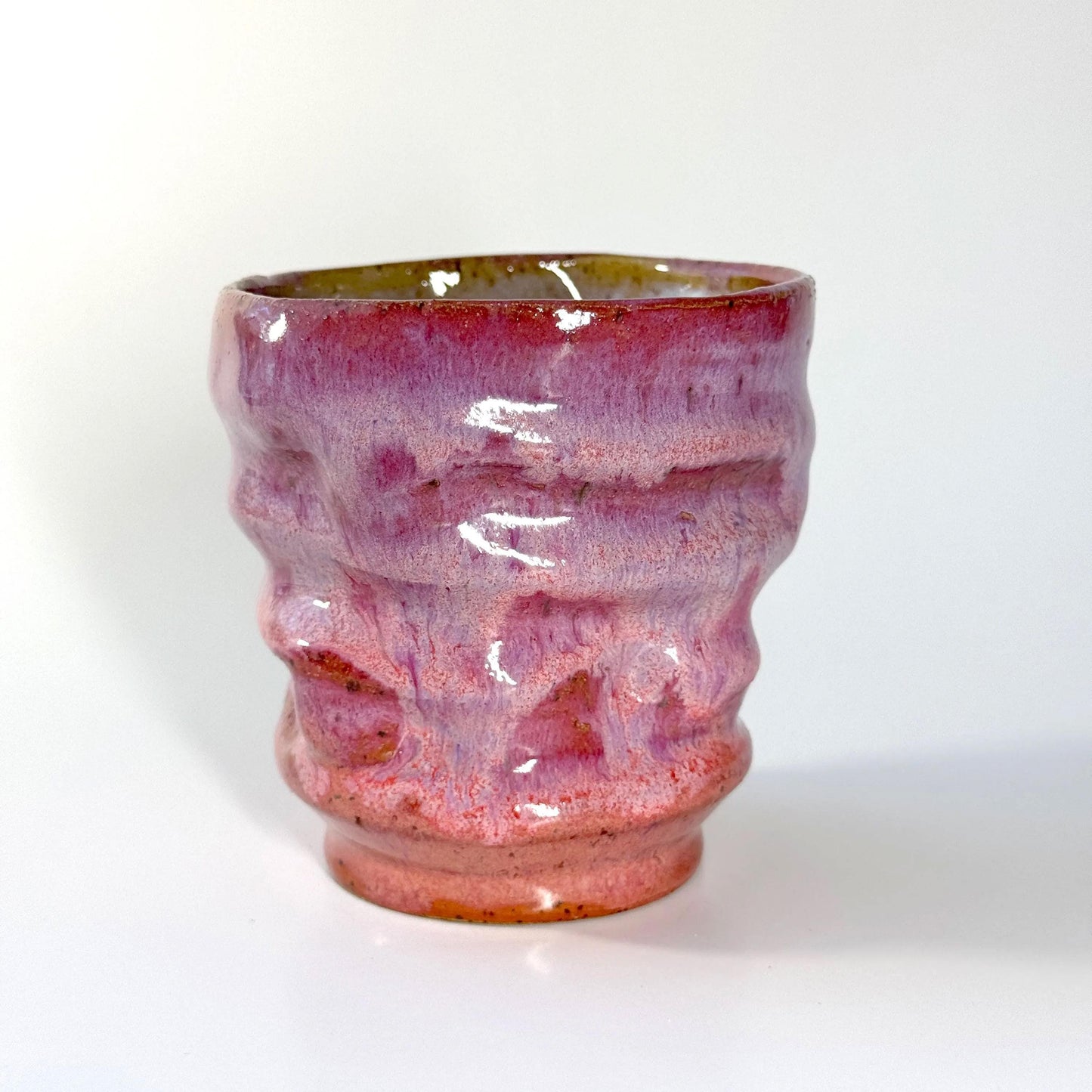 Strawberry Sculptural Ceramic Cup