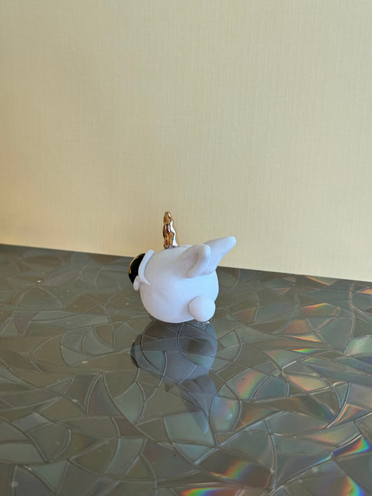 Mini Porcelain & Gold Bunny Unicorn
