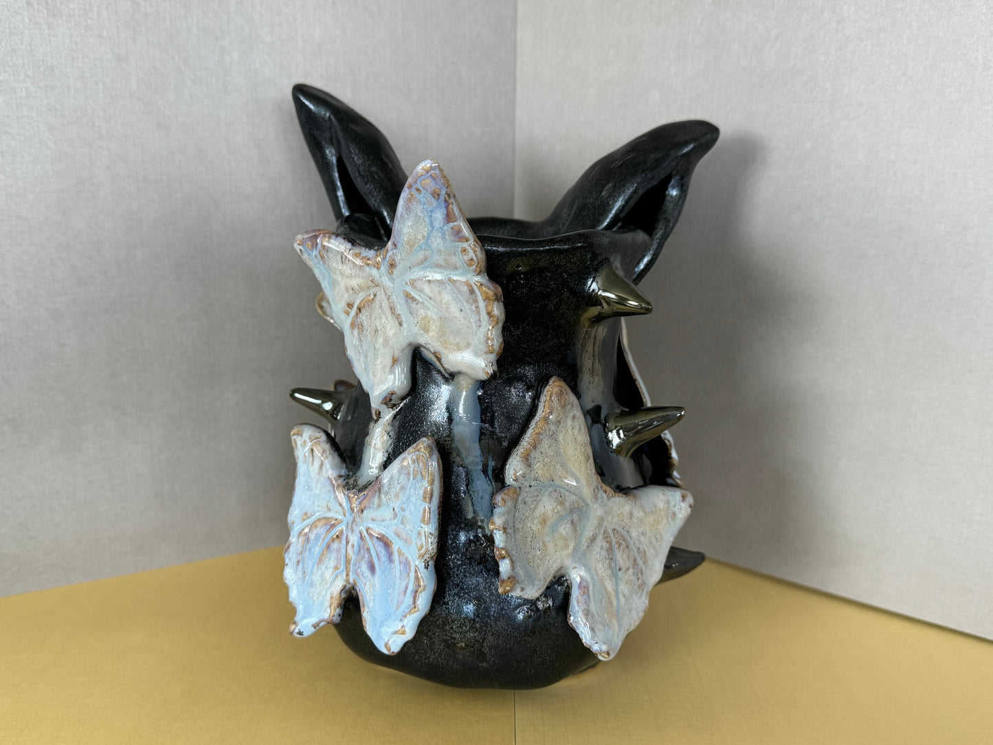Spiked Ceramic Bunny Vase